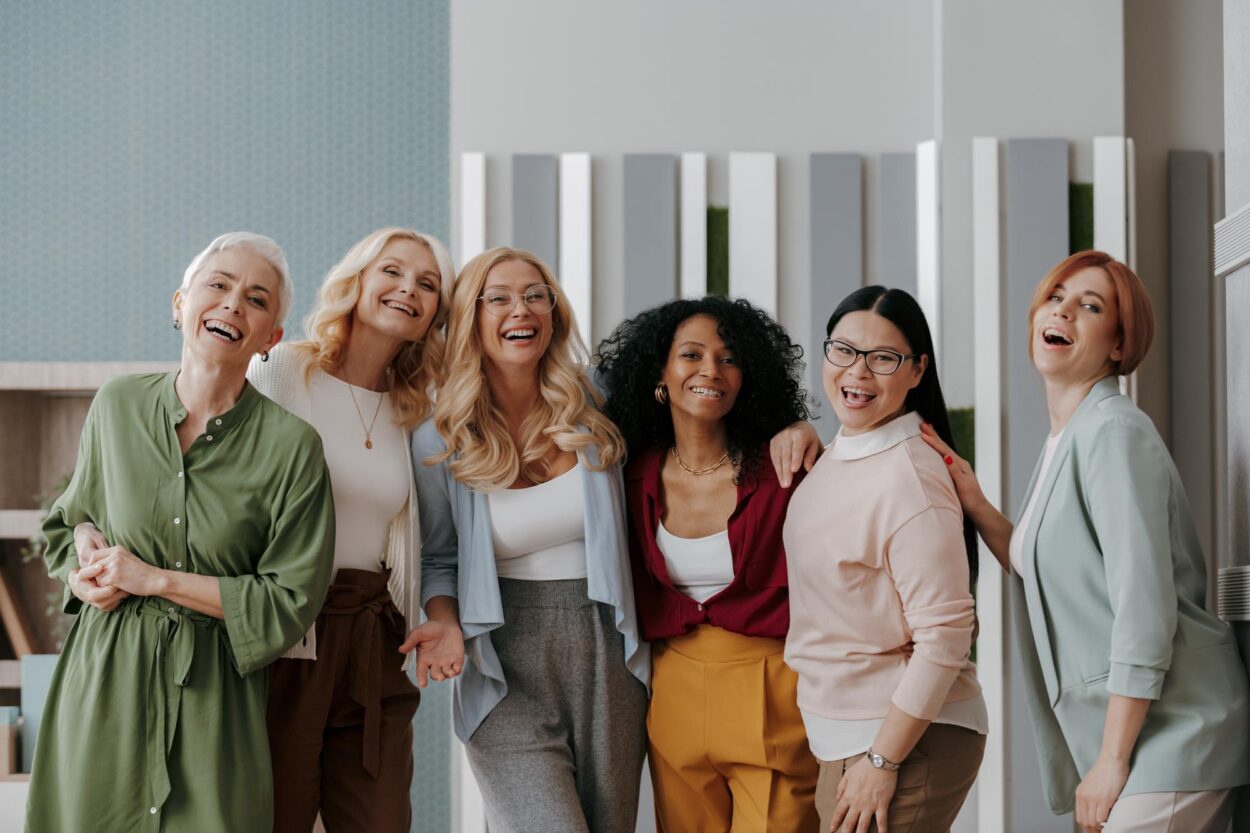 Women being healthy and happy